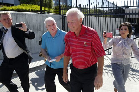 William Walters leaves the federal court house in Las Vegas, May 19.