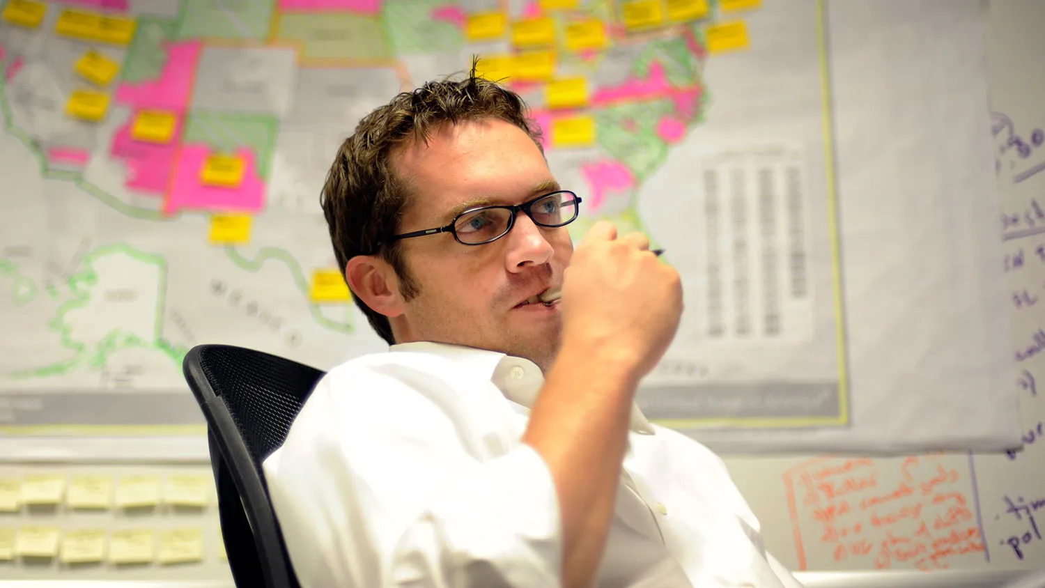Jeremy Bird, deputy director of Organizing for America, the man who is in charge of galvanizing Obama volunteers toward the passage of a health care bill, Friday August 21, 2009.
