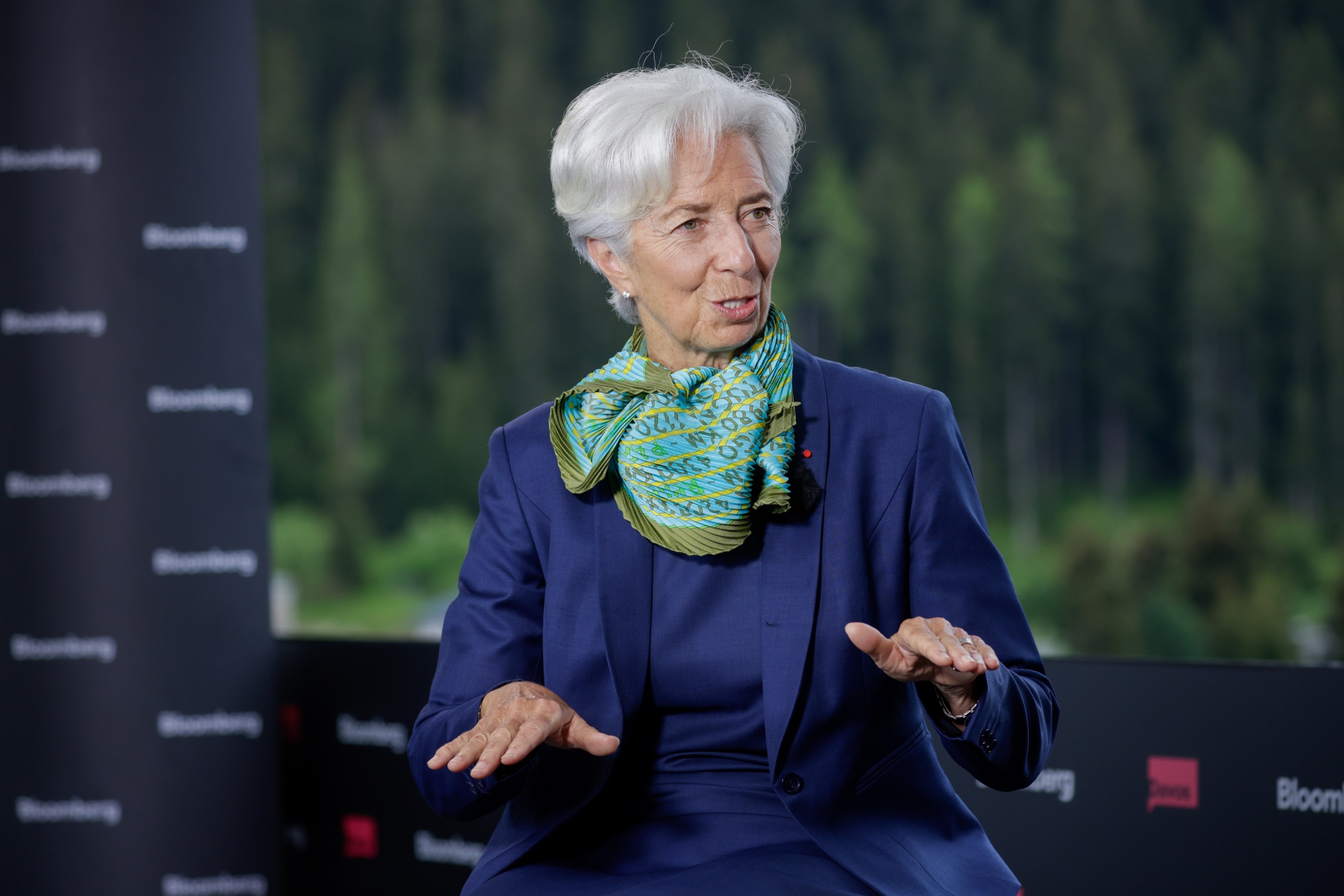 Christine Lagarde during the World Economic Forum&nbsp;in Davos, Switzerland, on May 24.