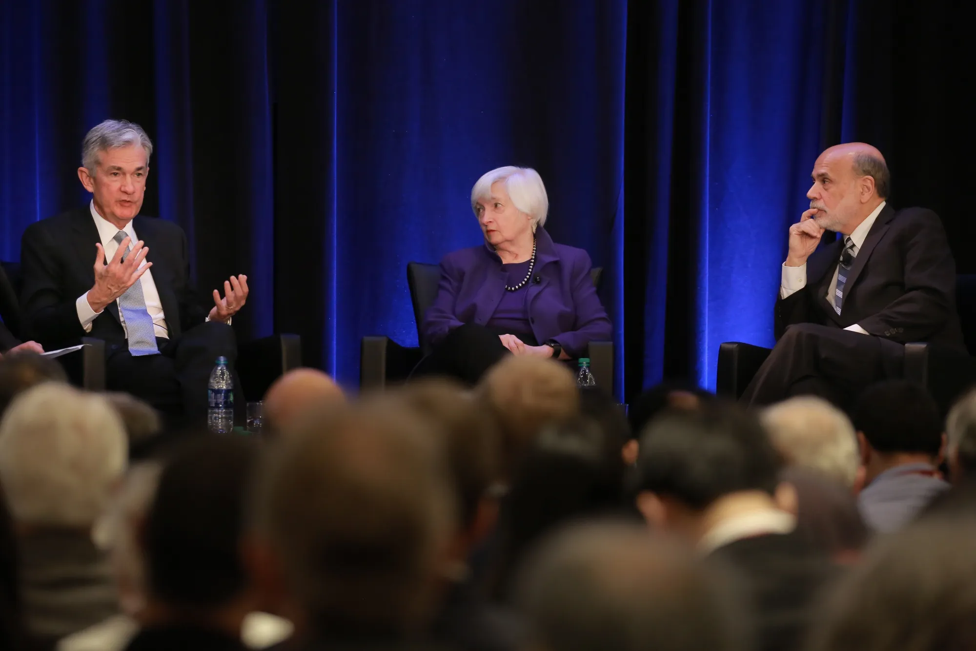 The central bank boss is all ears.