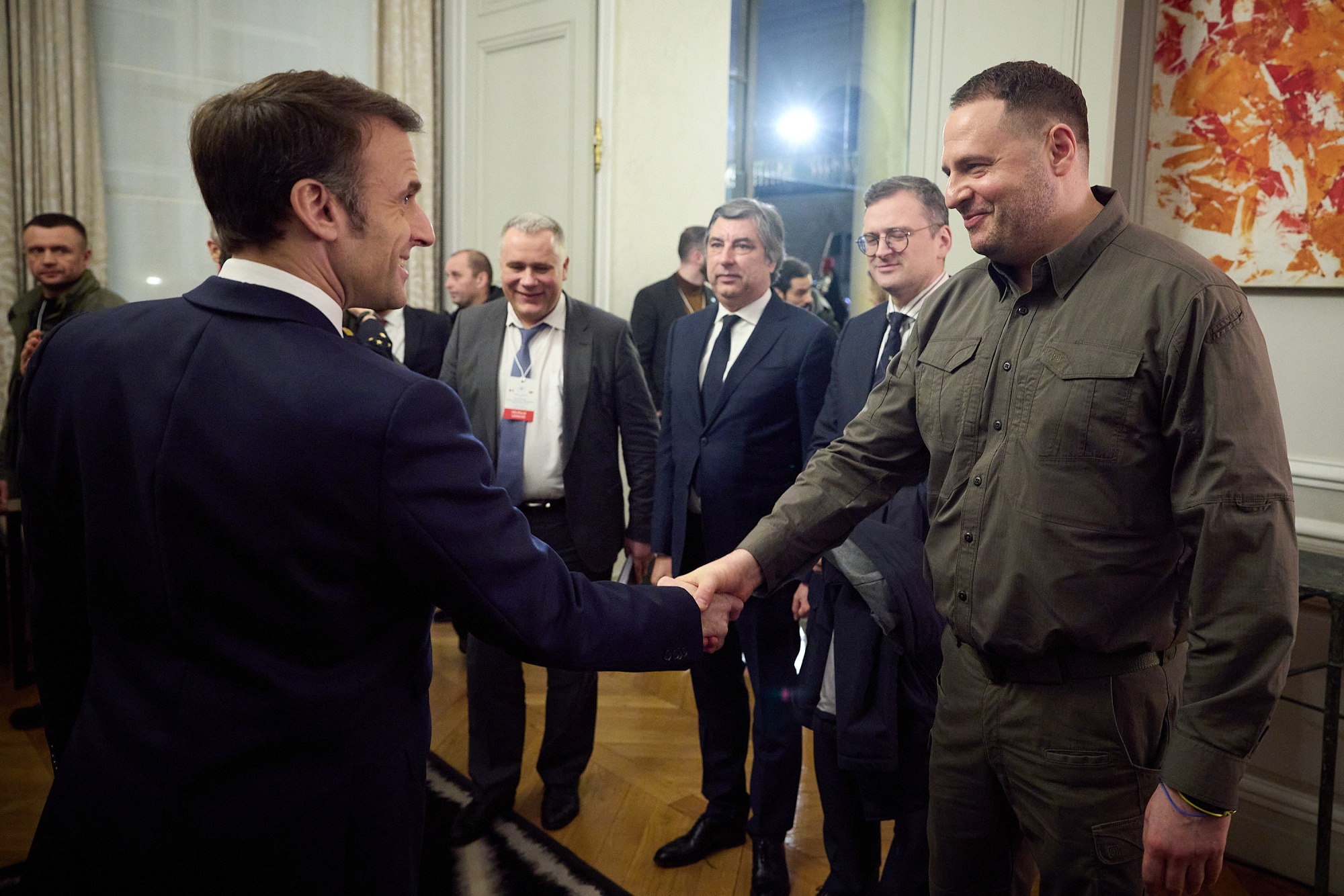 Emmanuel Macron - Volodymyr Zelenskyy meeting in Paris