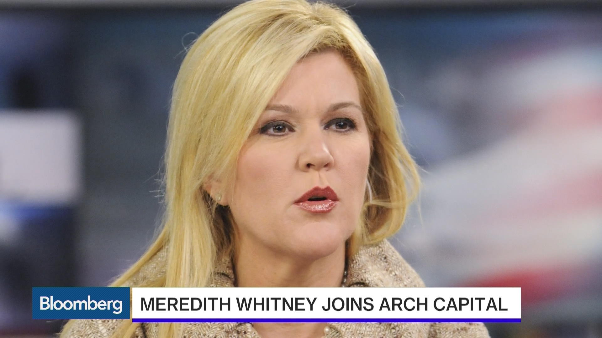 Watch Meredith Whitney Returns Via Bermuda&rsquo;s Arch Capital - Bloomberg