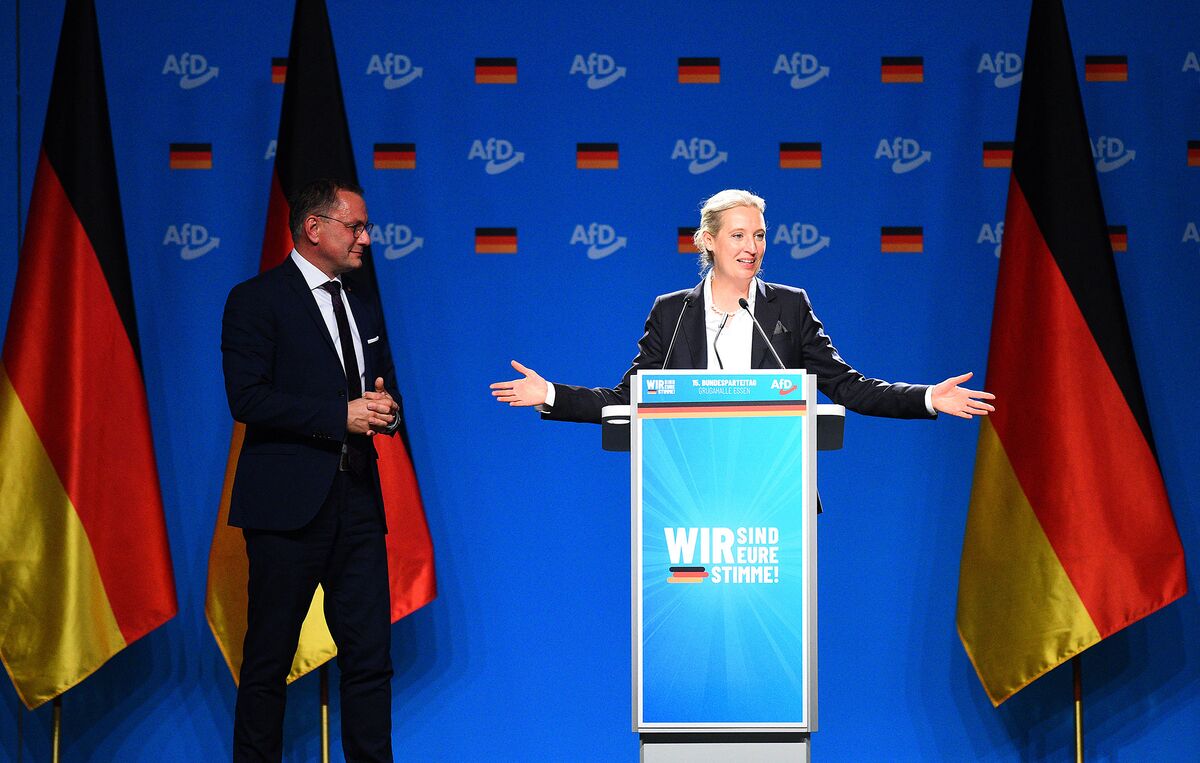 German Far-Right Leader Sees Le Pen Victory in France as a Model - Bloomberg