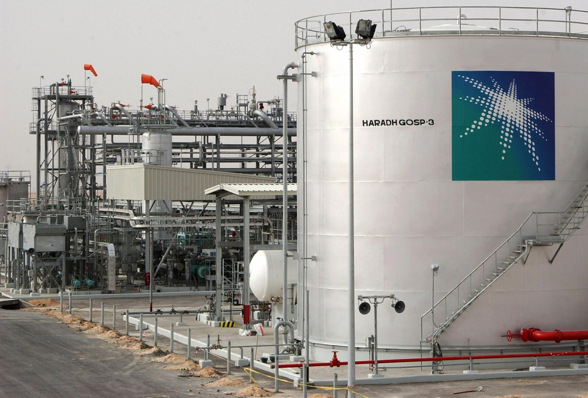 Saudi Aramco plant in Haradh, Saudi Arabia.

