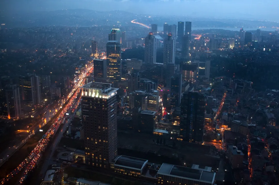 Views Over the City Skyline As Turkey's Trade Deficit Narrows