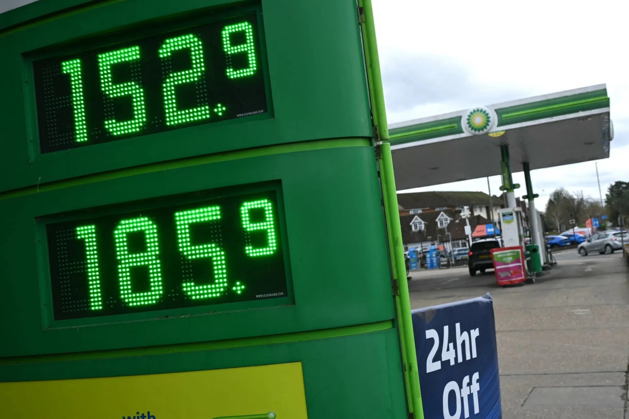 Fuel prices in the UK.
