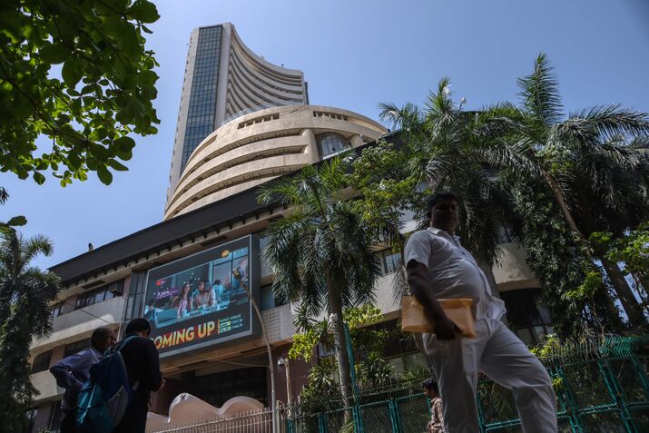 The Bombay Stock Exchange in Mumbai As An $80 Billion Crash in India’s Small Caps Flashes Warning Signs