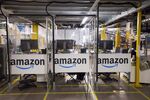 An Amazon.com Inc. fulfilment center in the UK.