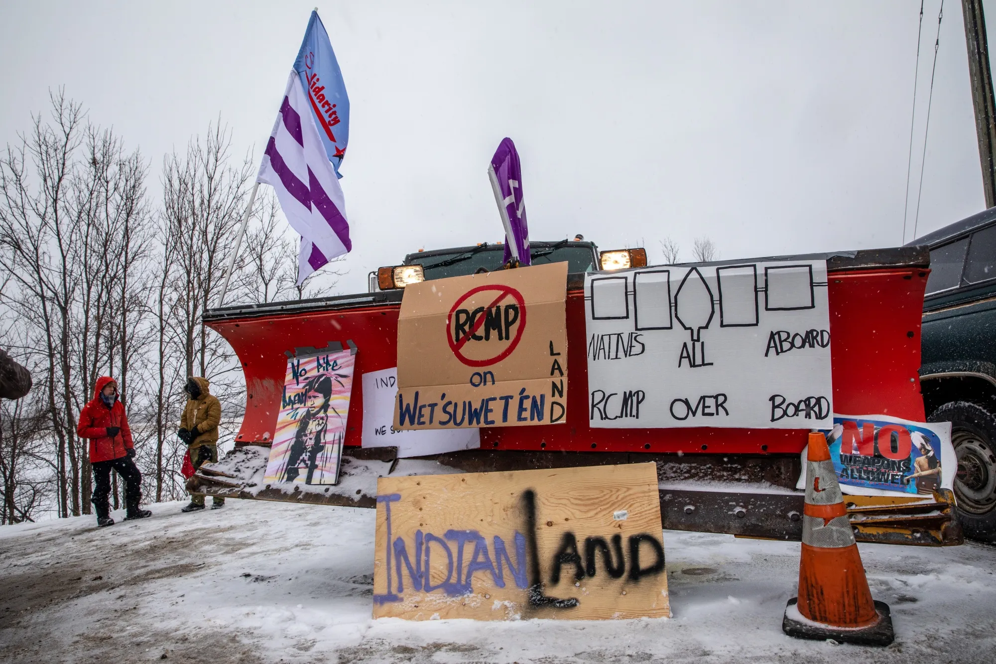 Rail blockades like this one near Belleville, Ontario are taking an increasing toll on Canada’s economy.&nbsp;