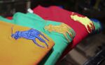 Polo shirts sit on display at the Ralph Lauren store in London, U.K.