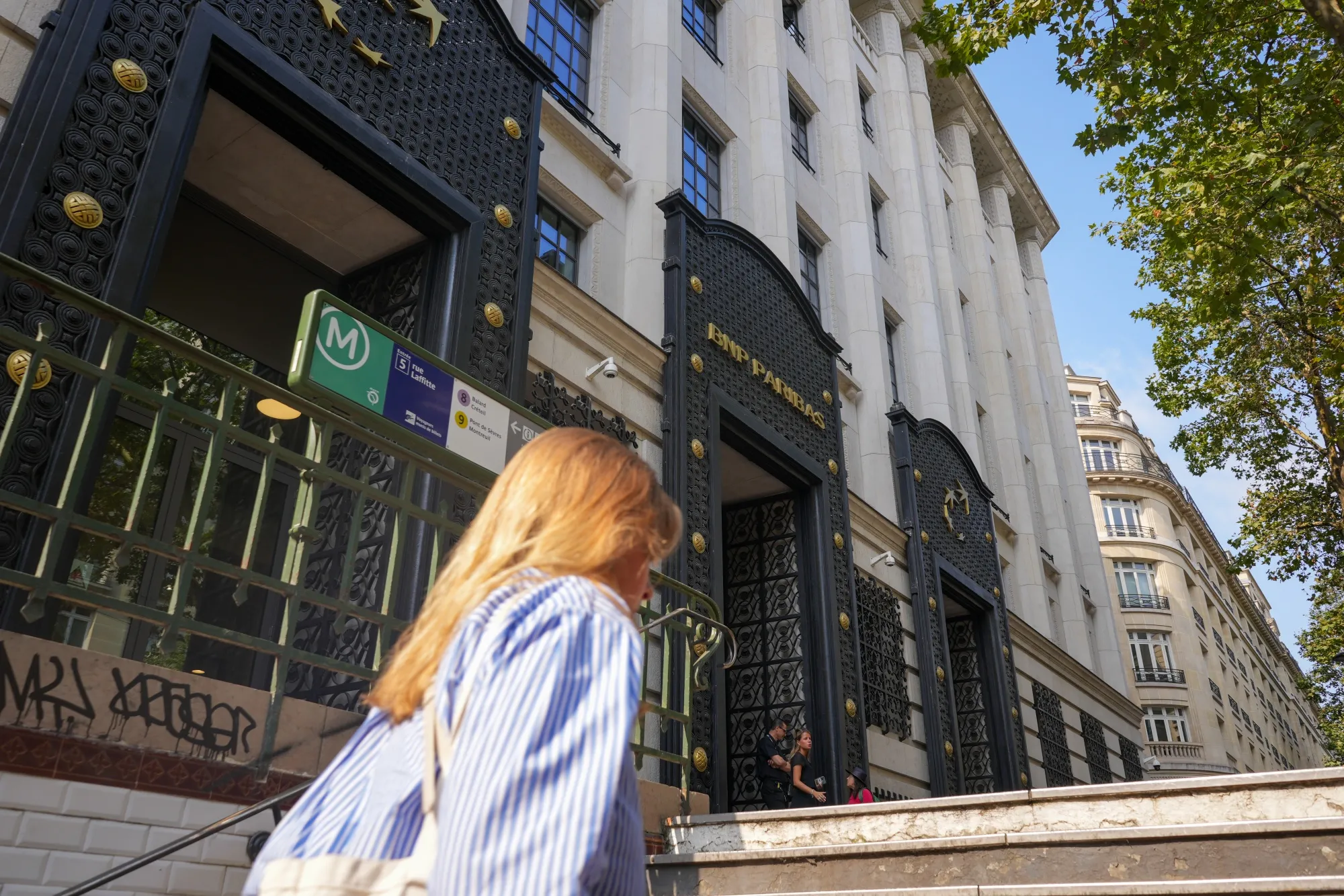 A BNP Paribas SA bank branch in Paris.
