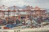 Containers and gantry cranes stand at the Haitian Container Terminal, operated by the Xiamen Port Authority, in Xiamen, China, on Monday, Aug. 26, 2019. After a weekend of confusing signals, only a few negotiators in Beijing see a deal possible ahead of the 2020 U.S. election, in part because it’s dangerous to advise President Xi Jinping to sign a deal that Trump may eventually break, according to Chinese officials familiar with the talks who asked not to be identified.