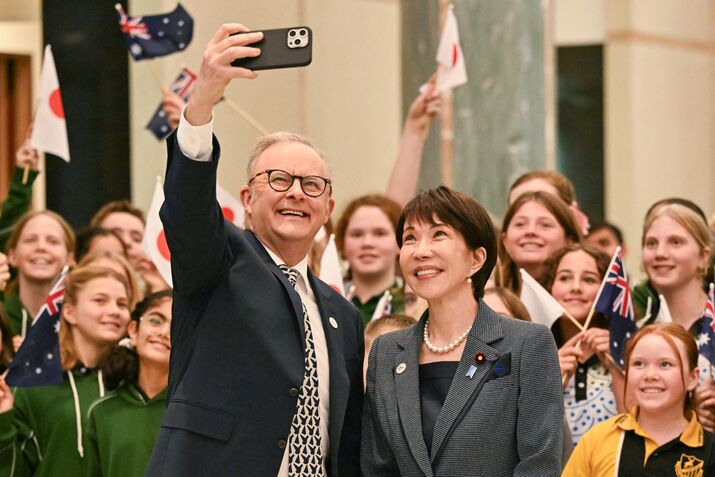 TOPSHOT-AUSTRALIA-JAPAN-DIPLOMACY