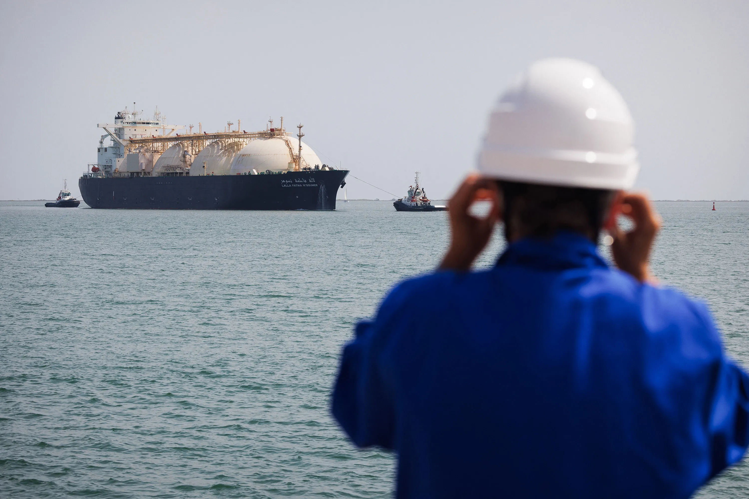 The Cavaou Liquefied Natural Gas&nbsp;terminal in Fos-sur-Mer, Frane, where the LNG&nbsp;mainly arrives from Algeria and Qatar&nbsp;before being regasified and injected into the network.