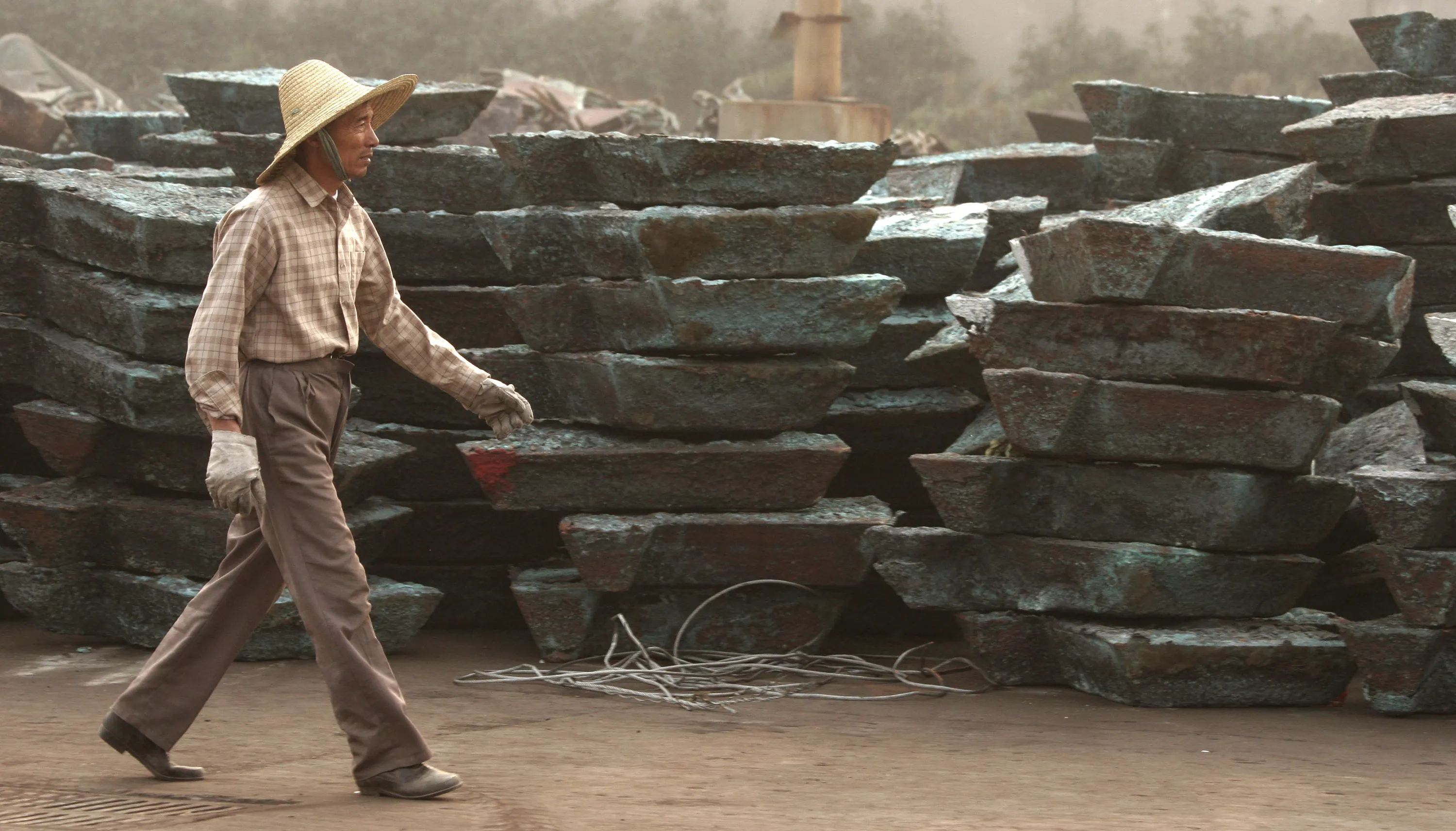 Scrap copper recycling in Shanghai, China