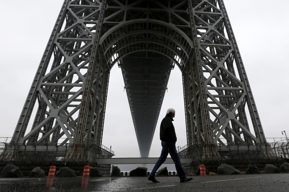 In Fort Lee, New Jersey, the George Washington Bridge looms large.