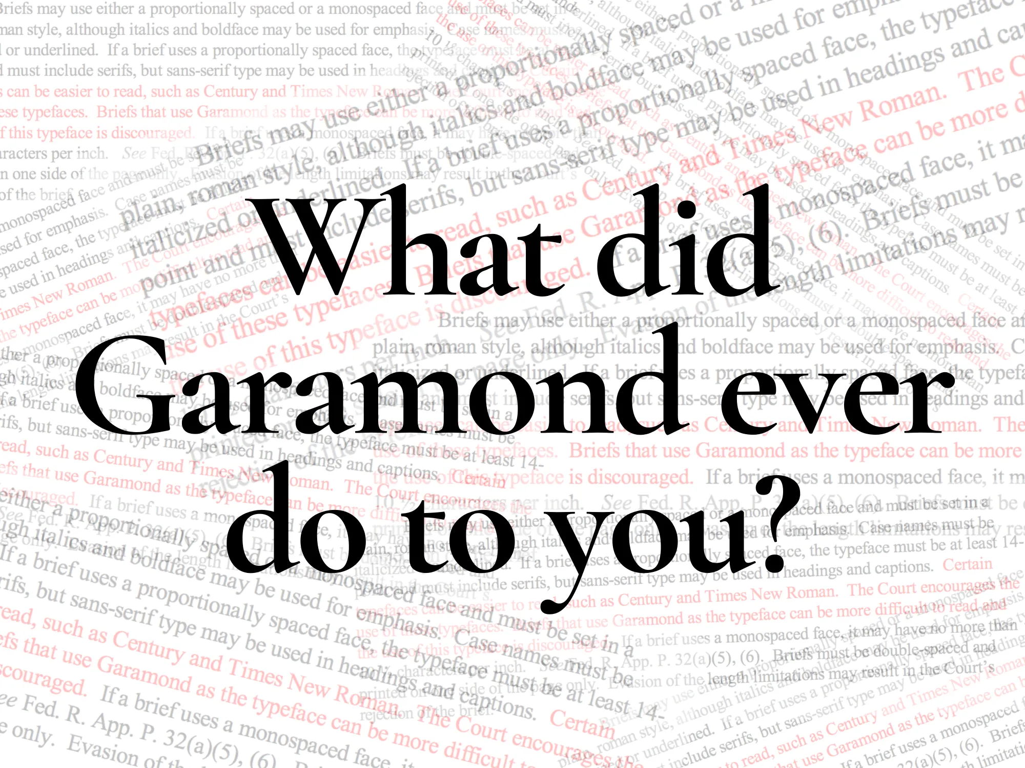 Let’s obsess over fonts for a moment.