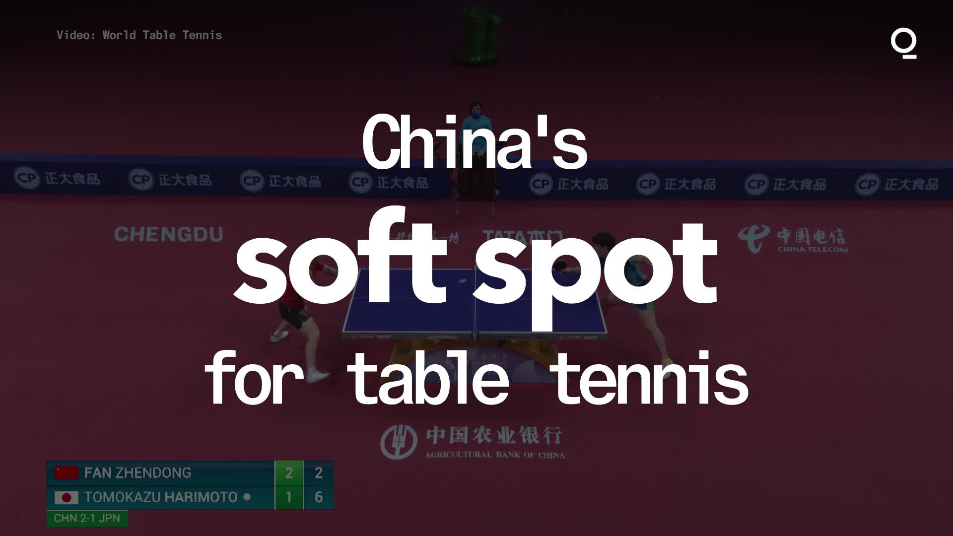 Watch China Eases Strict Covid Rules for Table Tennis Tournaments