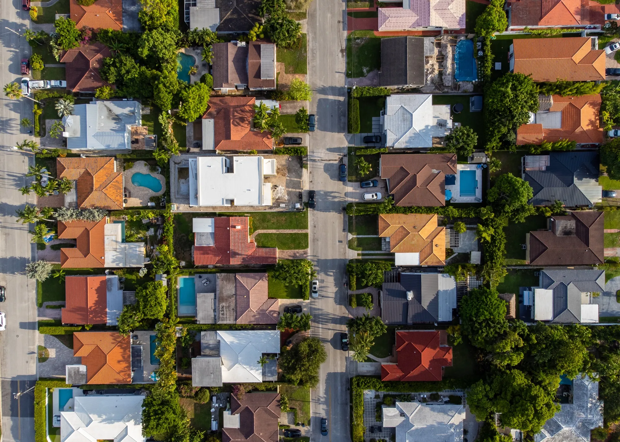 Residential homes in Florida.