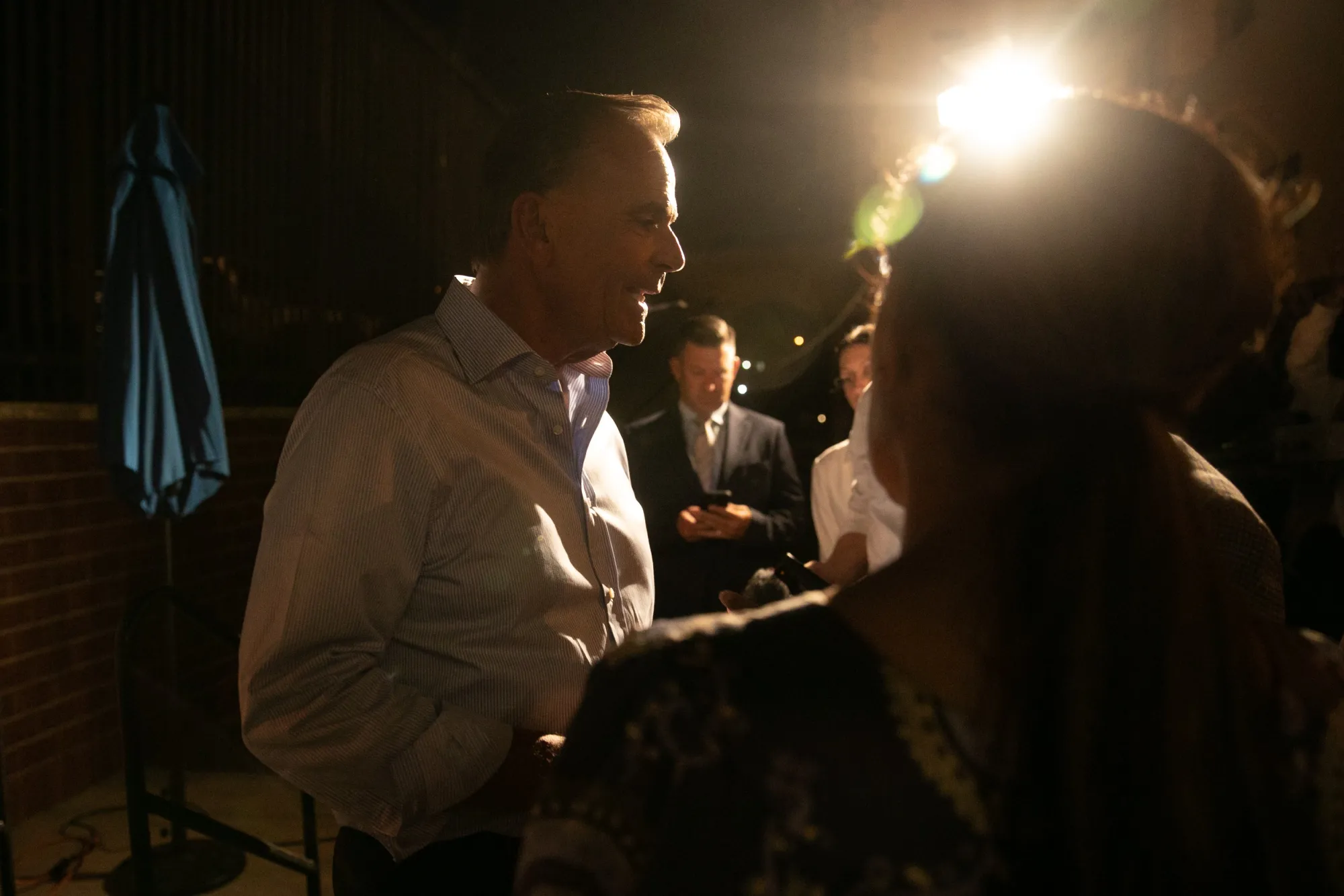 Los Angeles mayoral candidate Rick Caruso holds an event at the Los Angeles Police Museum in Northeast Los Angeles in September.