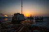 Gas flares burn from pipes aboard an offshore oil platform in the Persian Gulf's Salman Oil Field, operated by the National Iranian Offshore Oil Co.