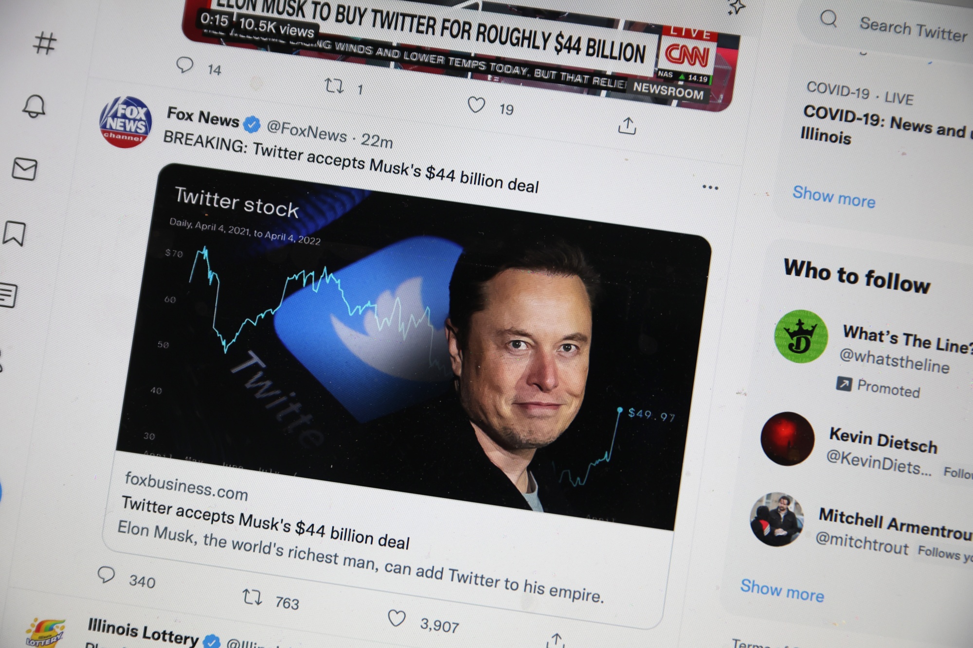 Twitter Worth Only Third of Elon Musks Purchase Fidelity