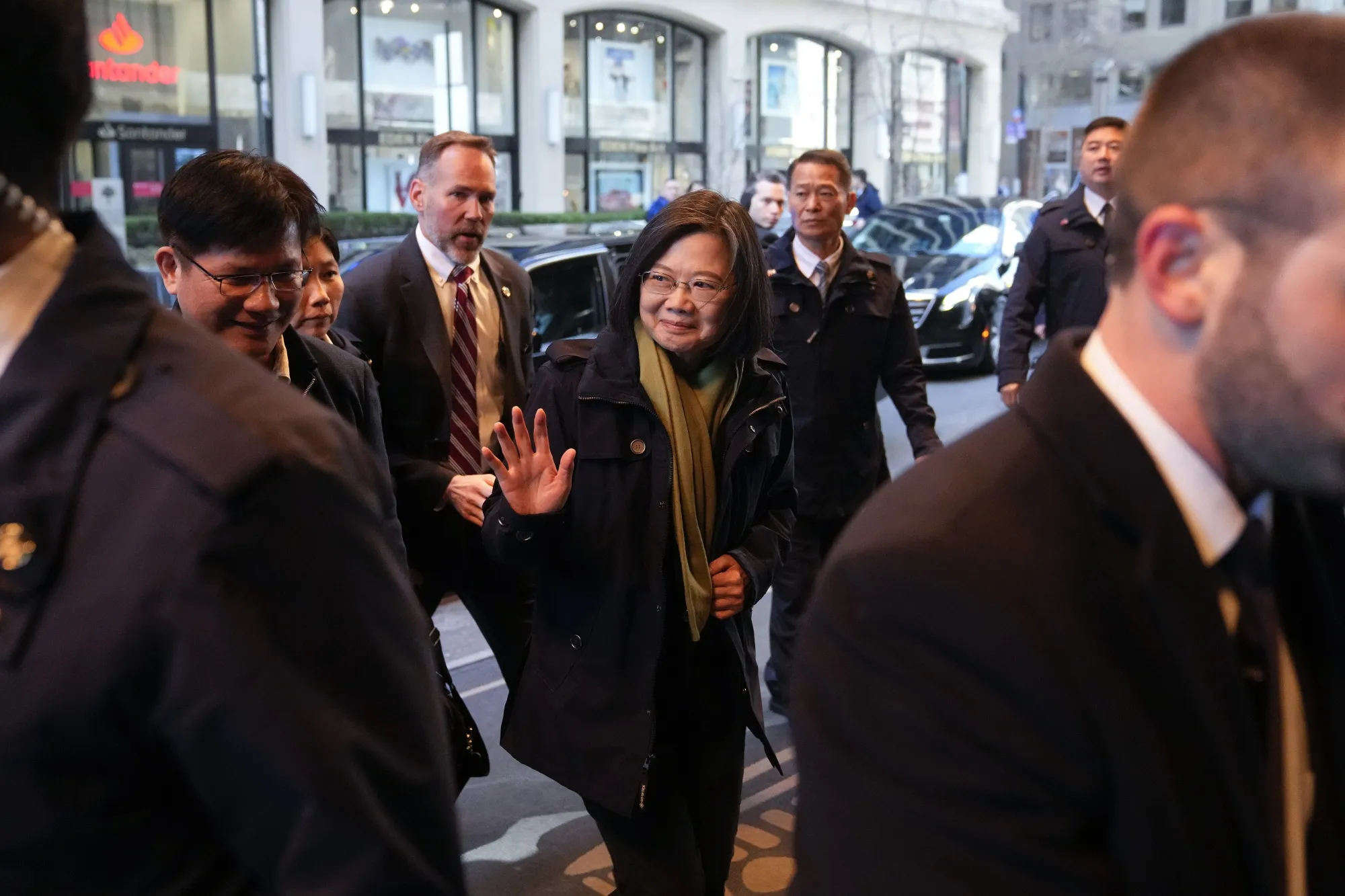Tsai Ing-wen in New York on March 30.