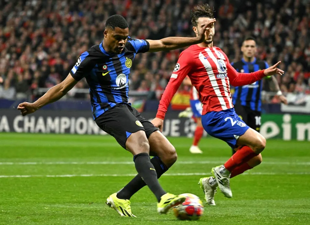 Inter Milan and Atletico Madrid&nbsp;during the UEFA Champions League last 16 second leg football match.