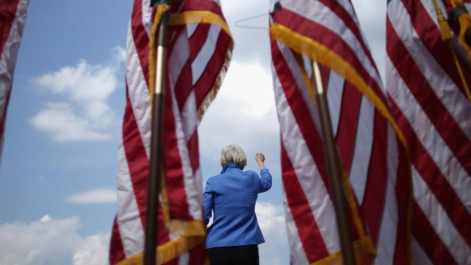 Sen. Elizabeth Warren (D-MA) addresses a rally in support of Social Security and Medicare on Capitol Hill September 18, 2014 in Washington, DC.
