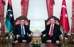 Fayez Al-Sarraj and Recep Tayyip Erdogan meet in Istanbul on Nov. 27.