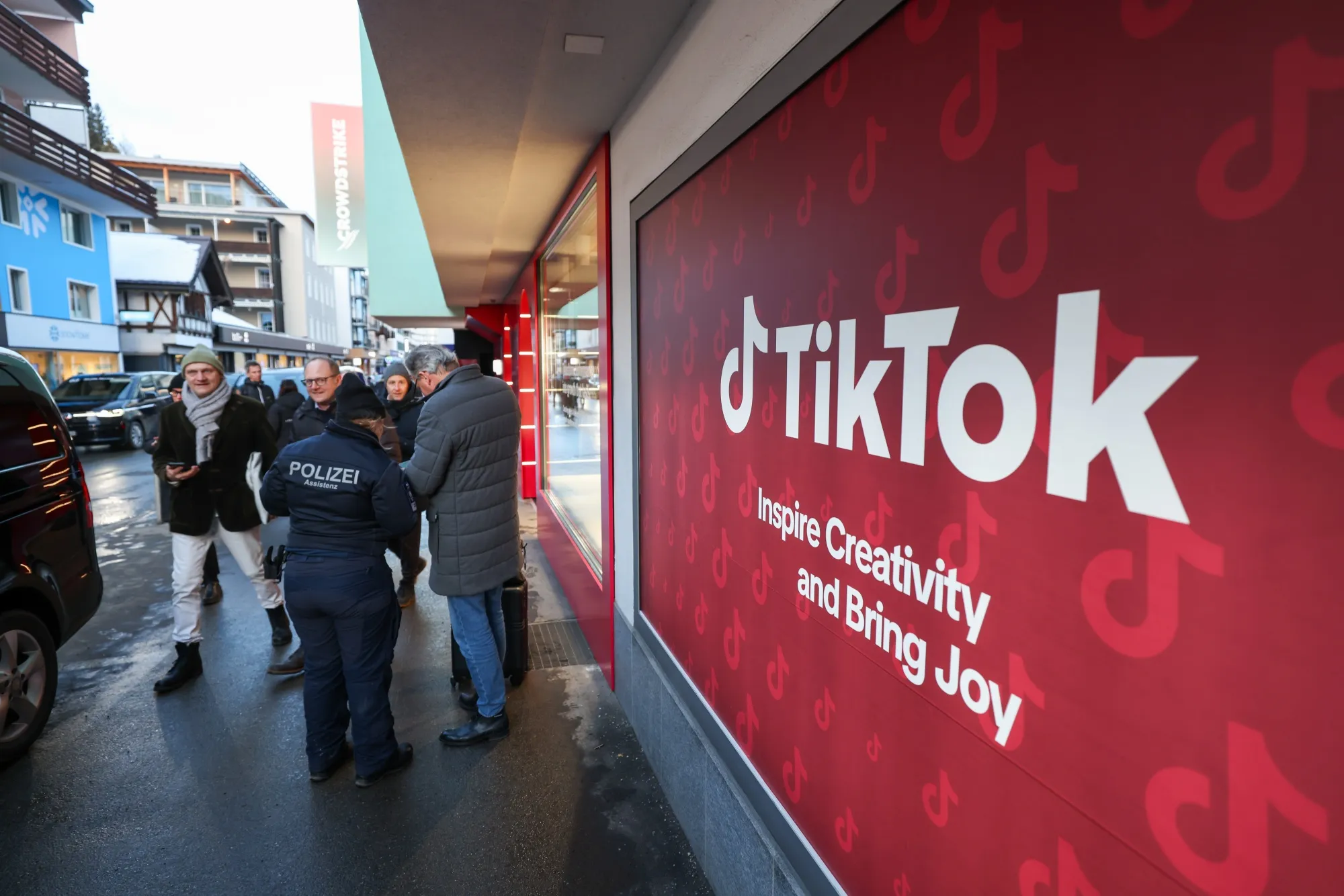 The TikTok House at the World Economic Forum in Davos, Switzerland in January.