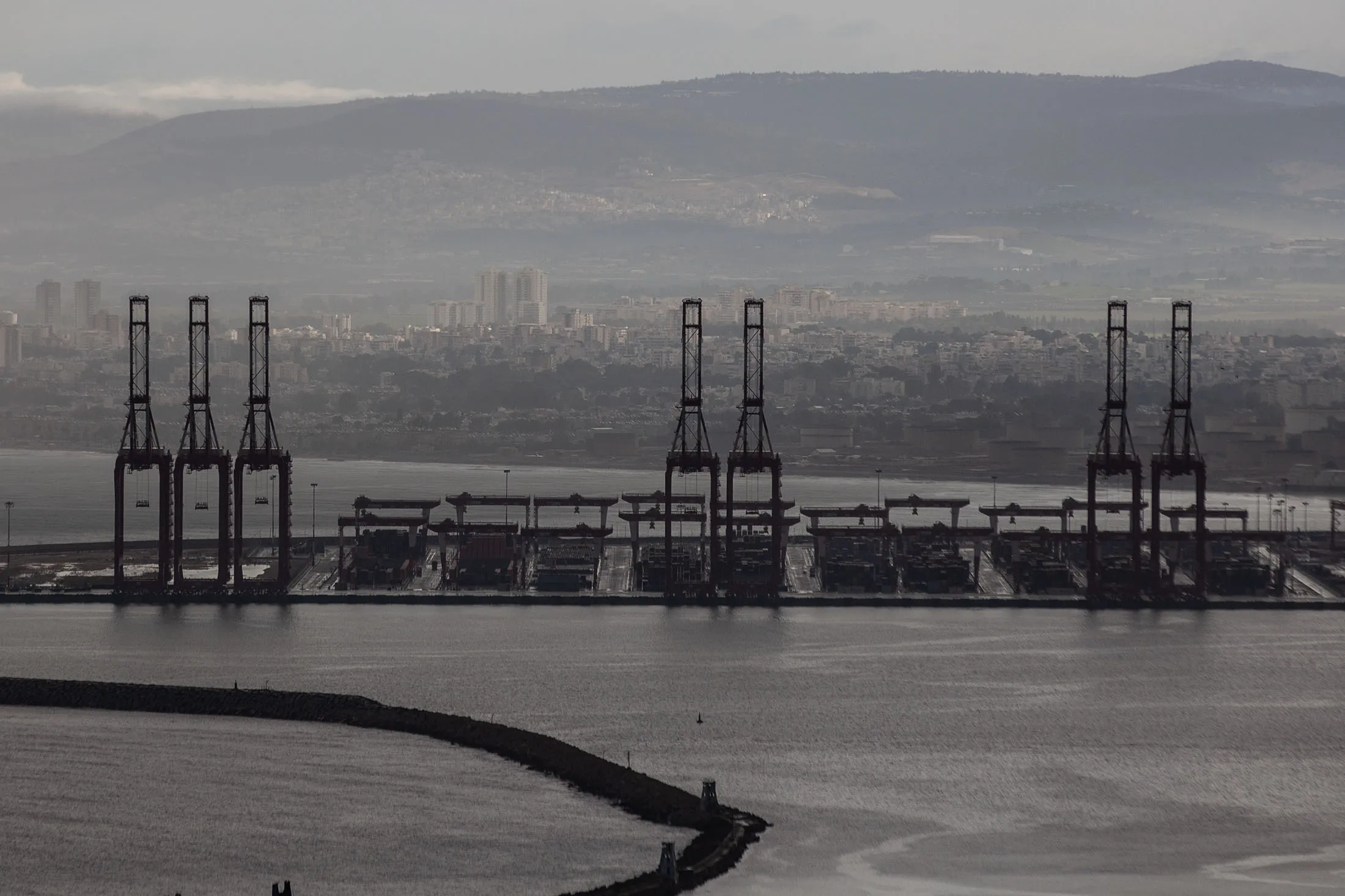The&nbsp;Port of Haifa, in Haifa, Israel.