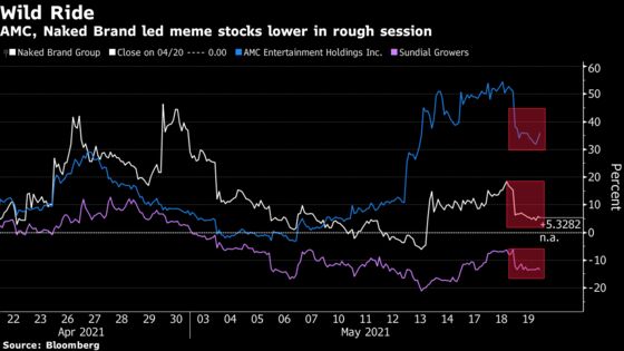 Meme Stocks Get Caught in Risk-Off Plunge to Snap Hot Streak