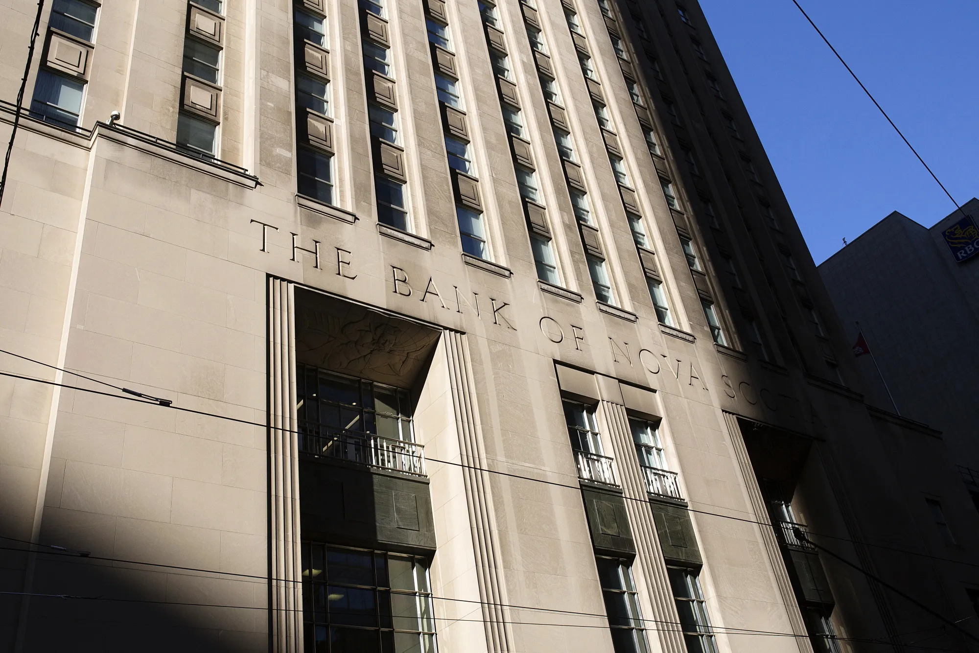 Toronto's Financial District As Stock Market Bloodbath Kept At Bay In Canada With Gold Rally