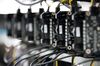 Circuit boards at a cryptocurrency mining facility.