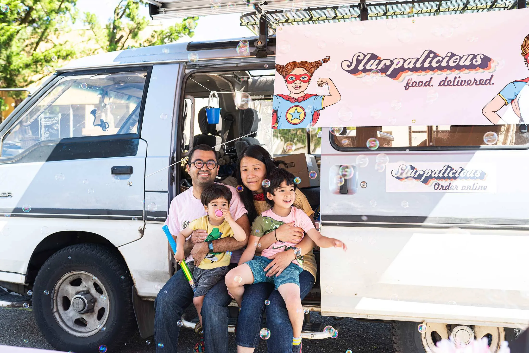 Yiu and Dua founded Slurpalicious to offer cheaper delivery and better pay for drivers in Astoria, Ore.