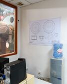 Diagram of PF6’s final assembly on a wall in Hefei.