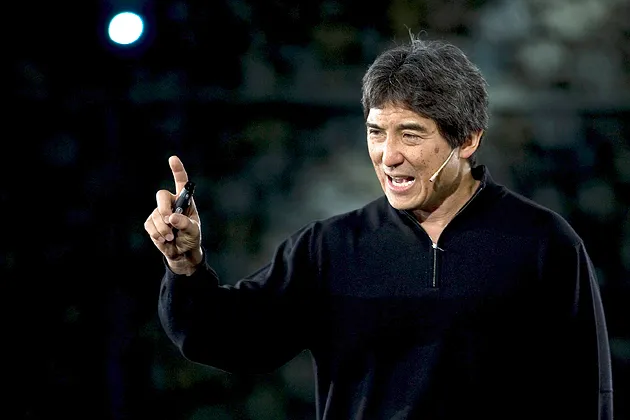 U.S. Marketing and New Technologies expert Guy Kawasaki delivers a speech at the 1st Congress of Brilliant Minds held in Malaga, Andalusia, Spain in 2010.

