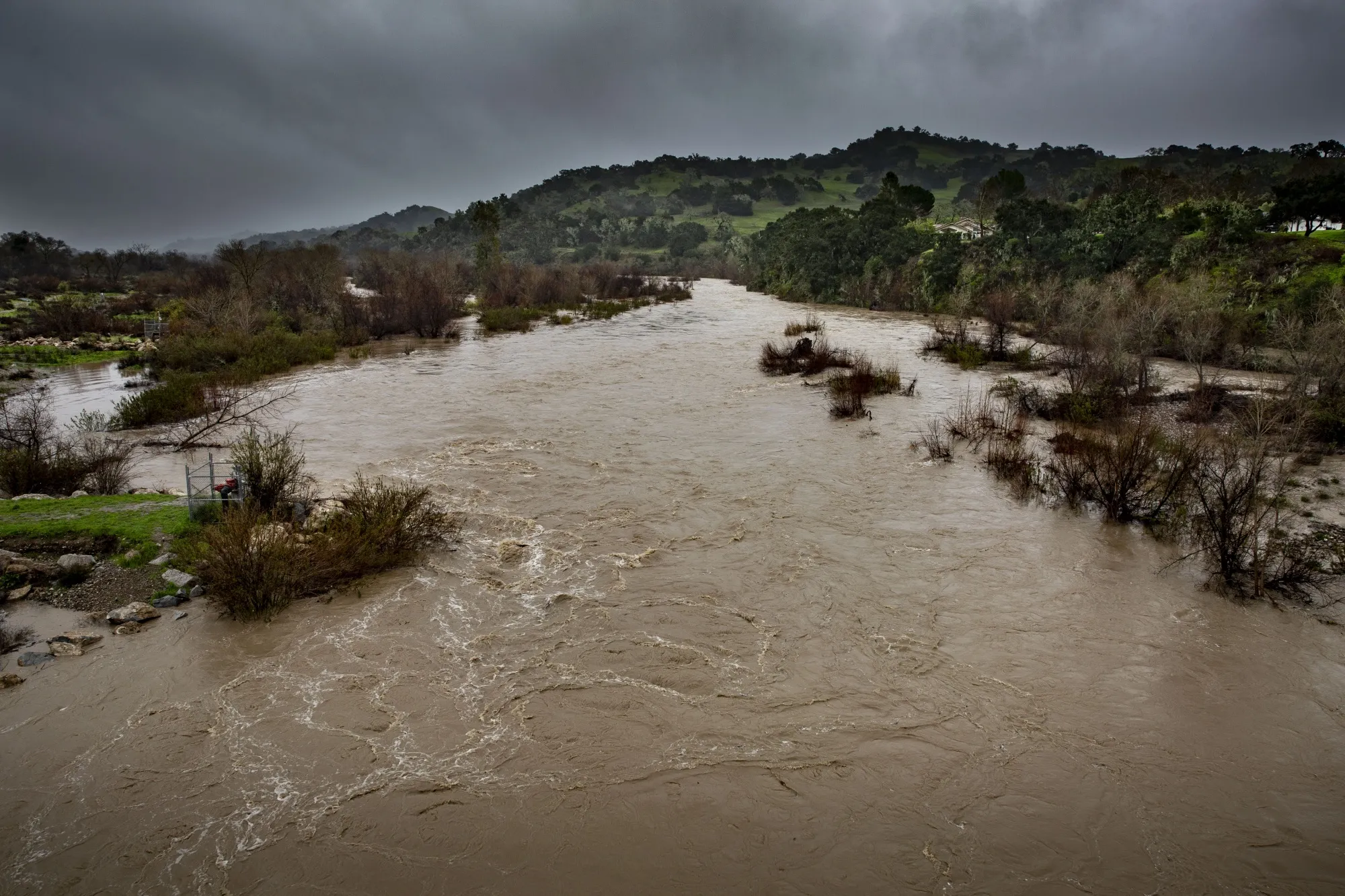 Heavy rain caused the&nbsp;Santa Ynez River to flood&nbsp;the farming region north of Santa Barbara, a Wine Country stop for global and domestic tourists,&nbsp;on Feb. 19.&nbsp;