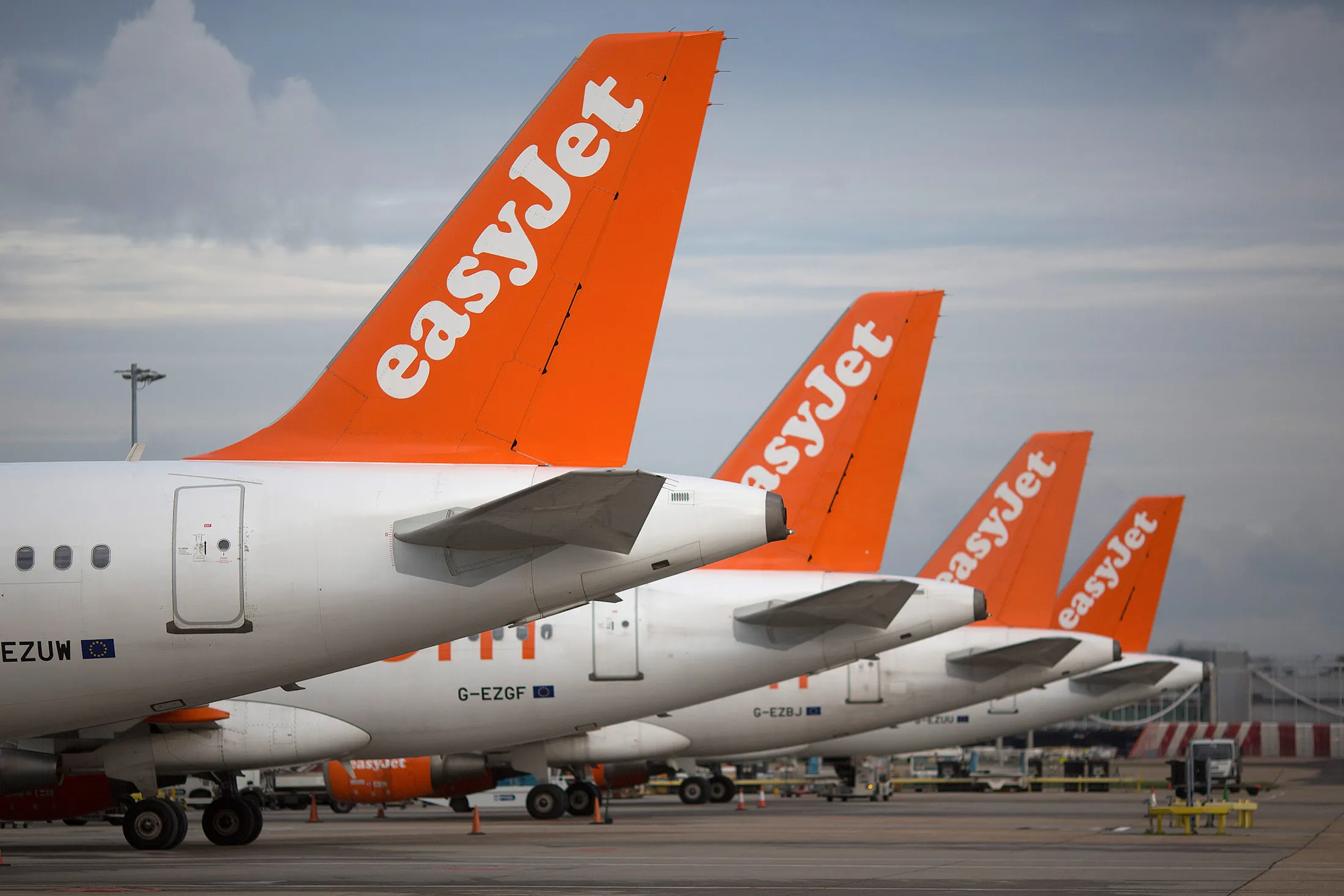 EasyJet Plc Passenger Jets At London Gatwick Airport Ahead Of Results