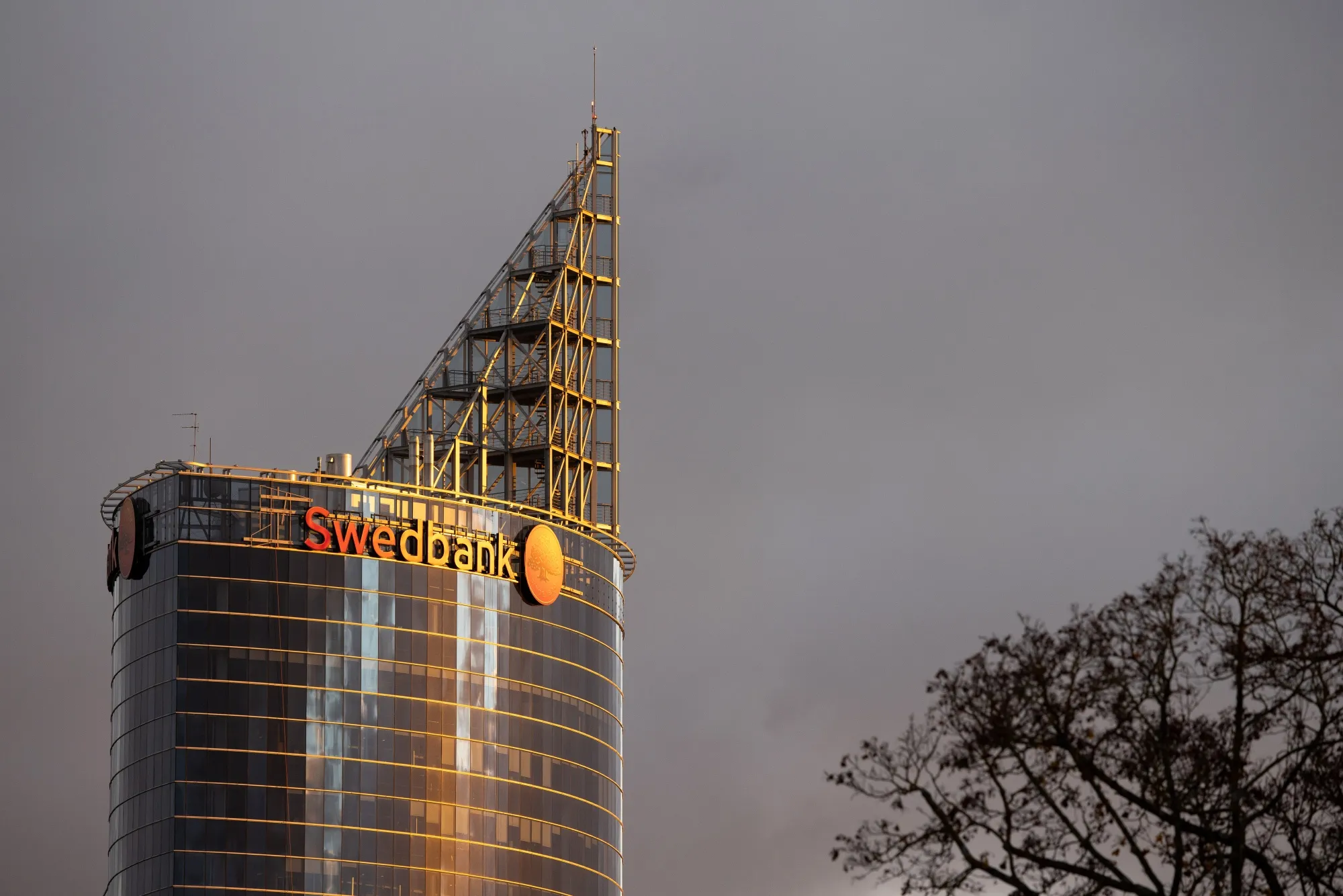 Swedbank AB offices in Riga, Latvia.