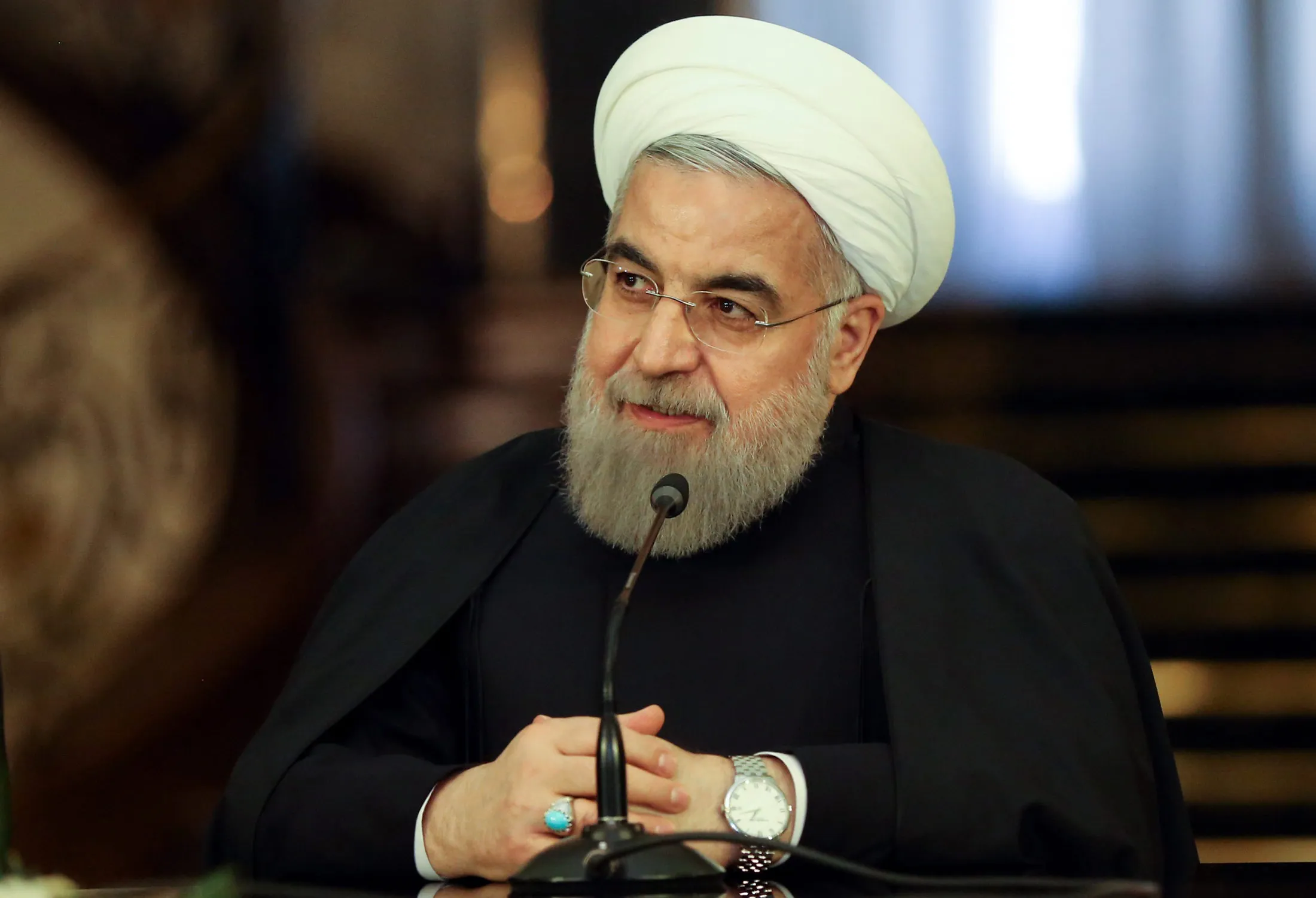 President of Iran Hassan Rouhani.
