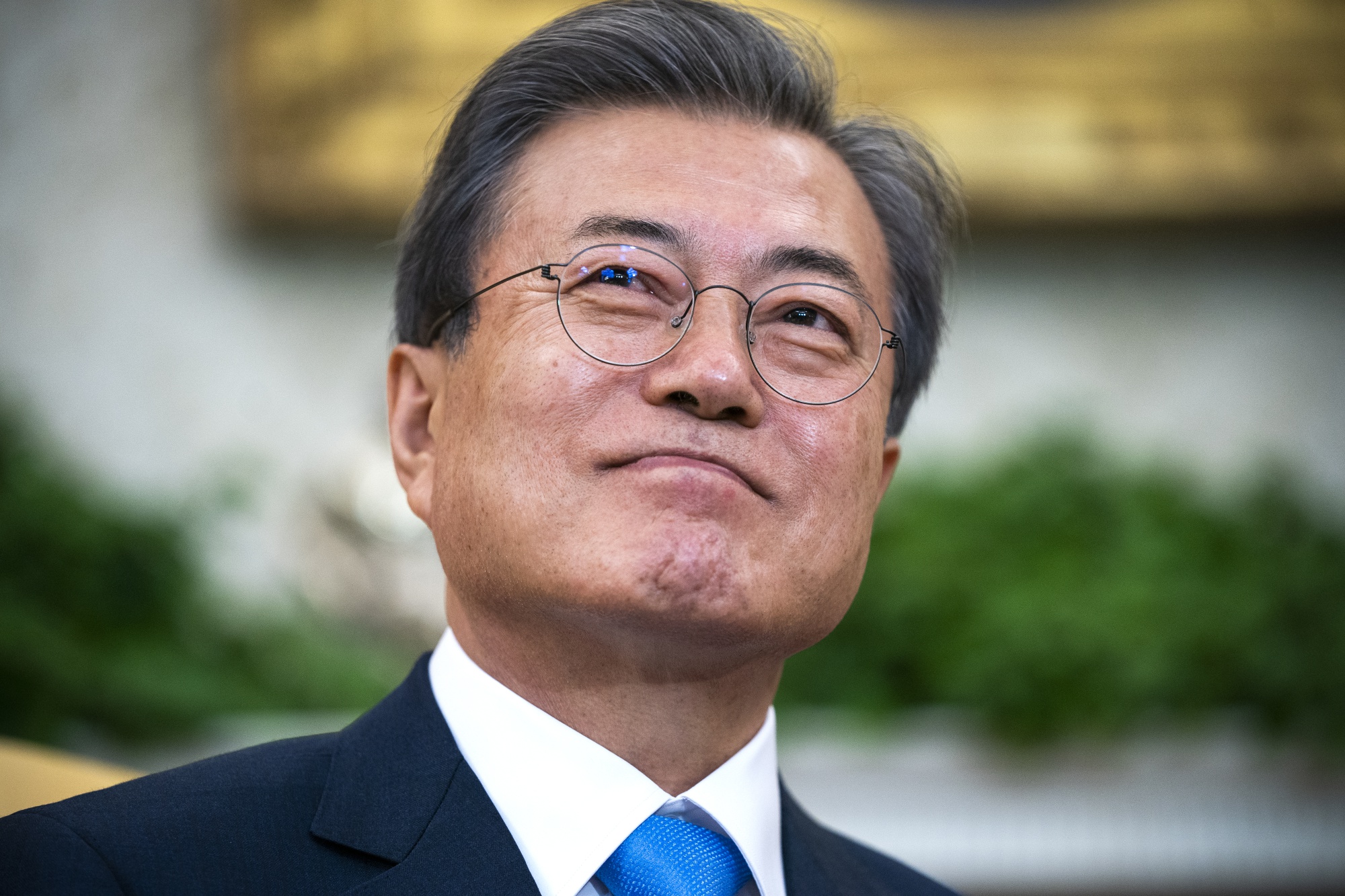 Мун кан. South Korea President