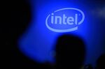 The Intel Co. logo is displayed in the company's booth at the Tokyo Game Show 2017 at Makuhari Messe in Chiba, Japan, on Friday, Sept. 22, 2017.