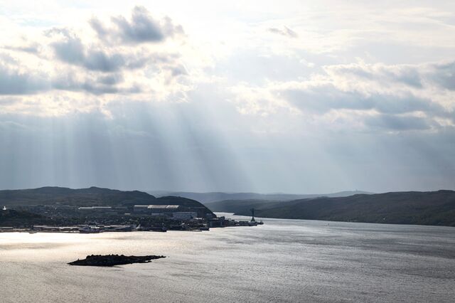 Kirkenes Harbour in Norway in August.