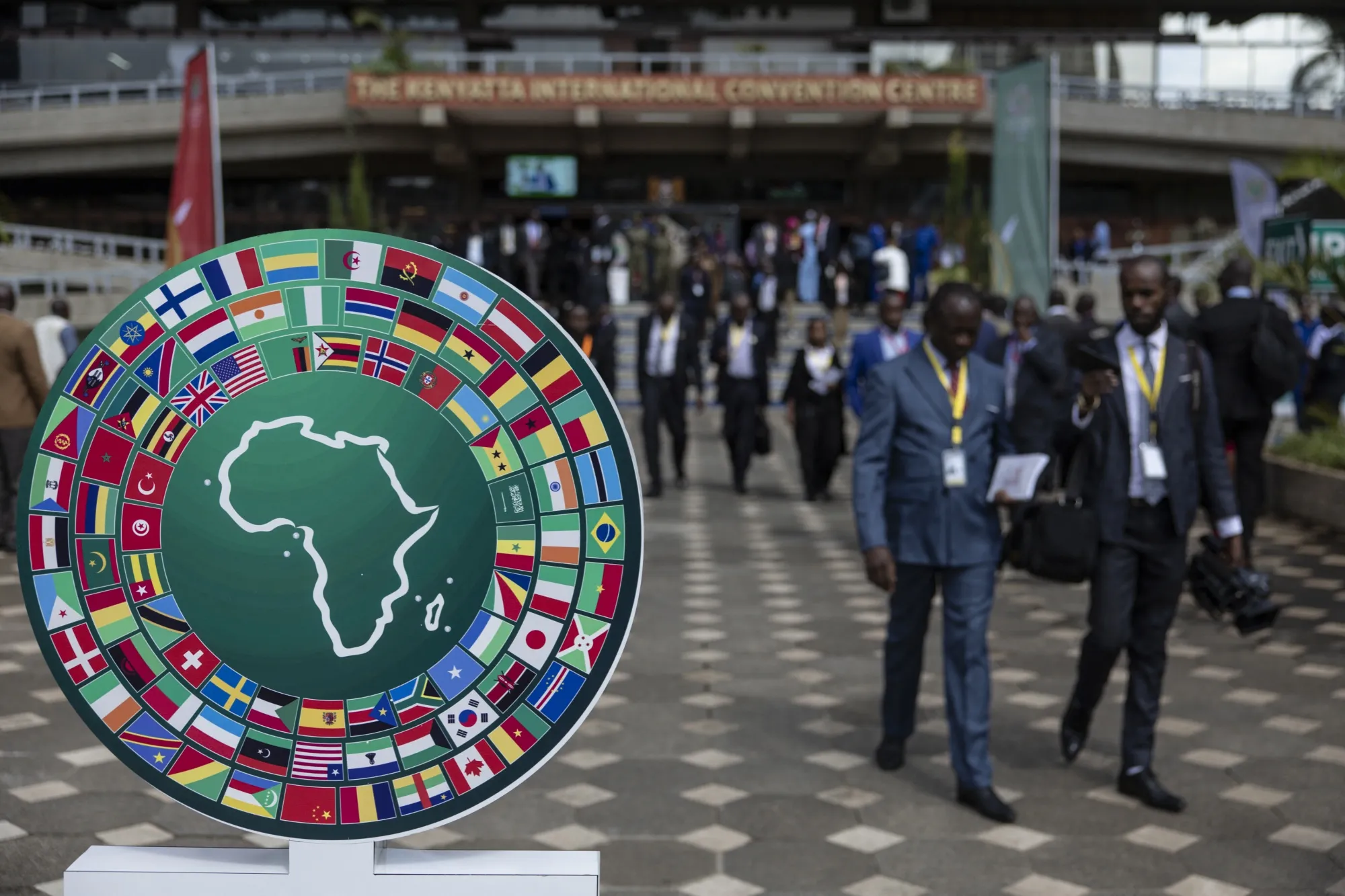 Delegates at an African Development Bank meeting.