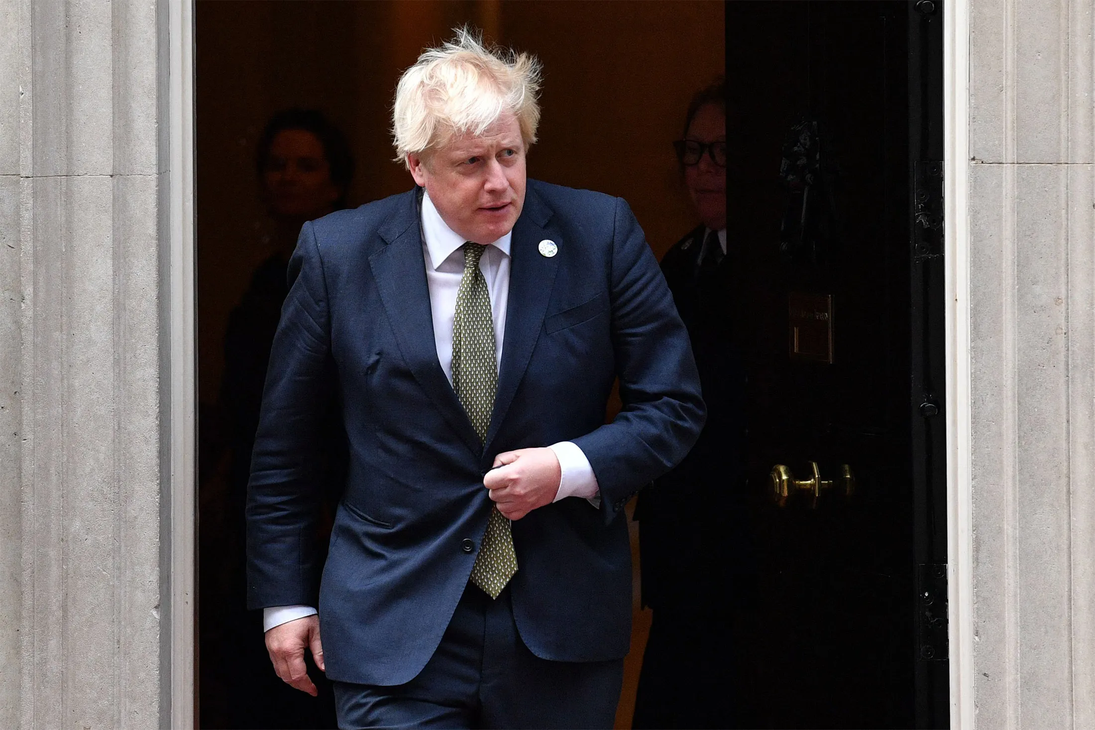 Prime Minister Boris Johnson at&nbsp;Number 10 Downing Street in London, on Oct. 28.