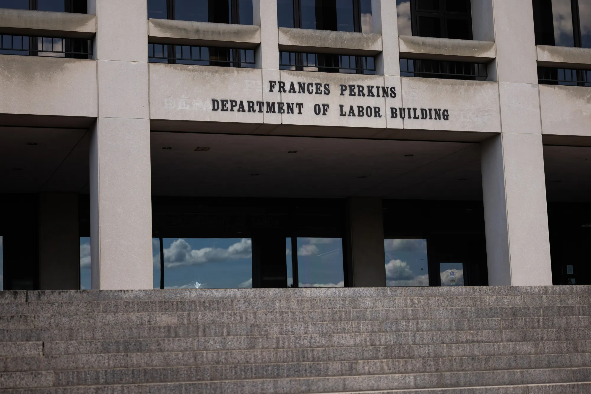 The US Department of Labor headquarters in Washington.&nbsp;