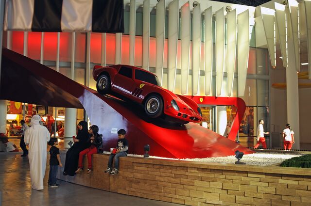  The Ferrari World theme park in Abu Dhabi
