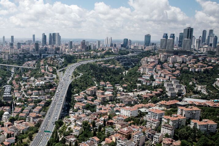 The Istanbul skyline